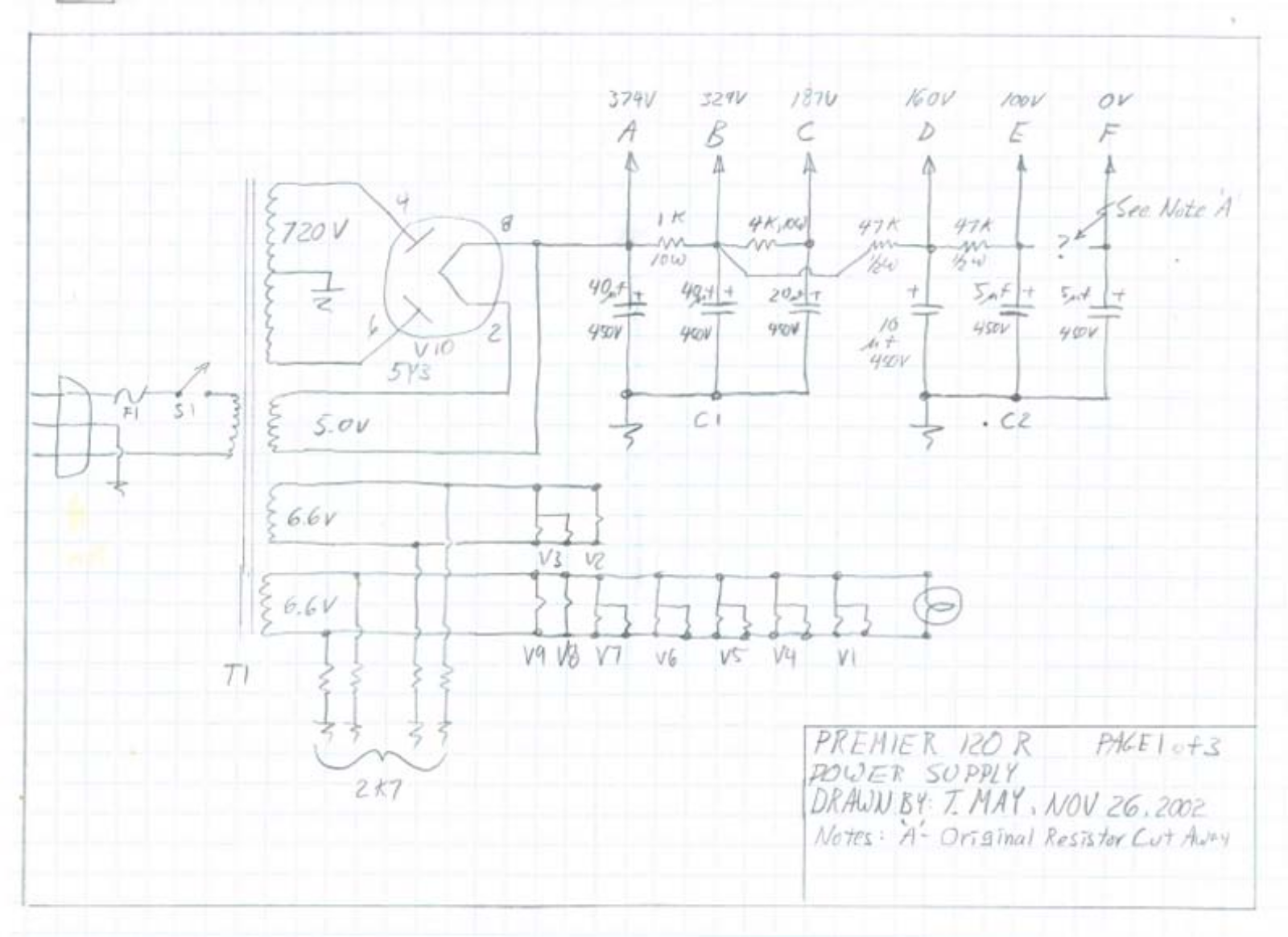 Premier 120r schematic - ManualMachine.com