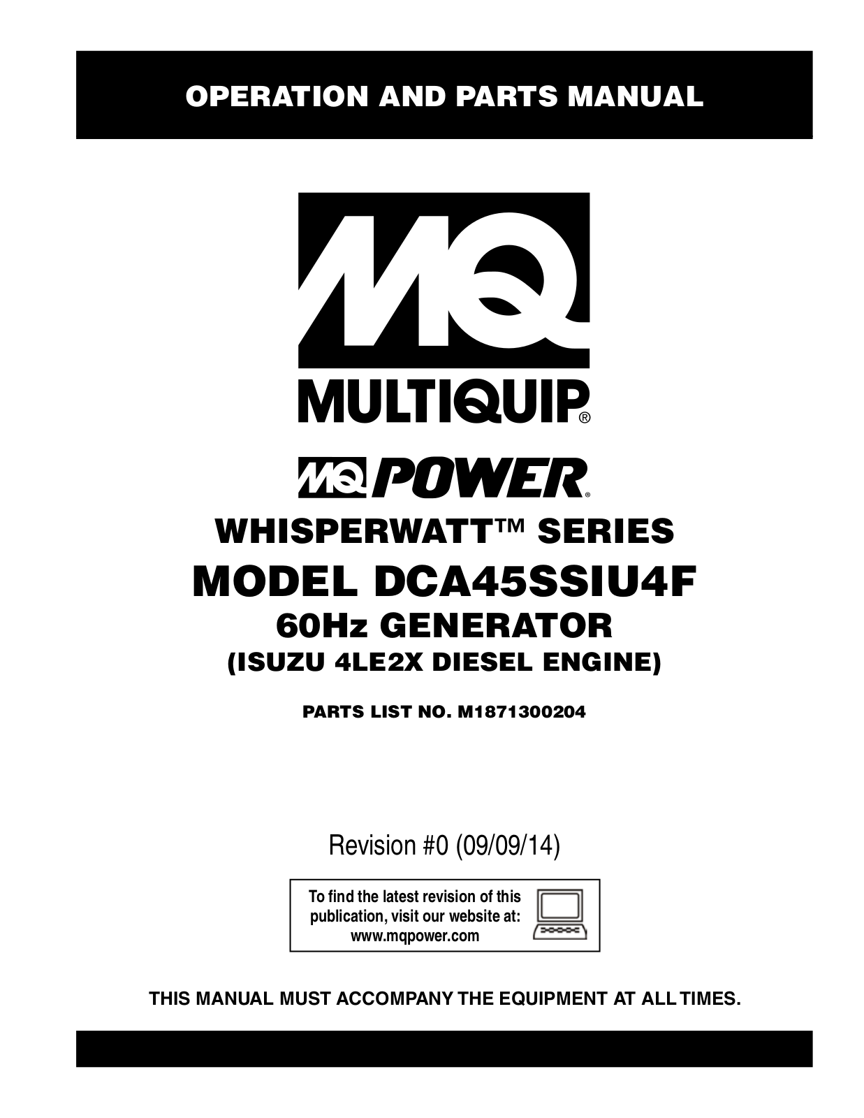 Multiquip DCA45SSIU4F User Manual