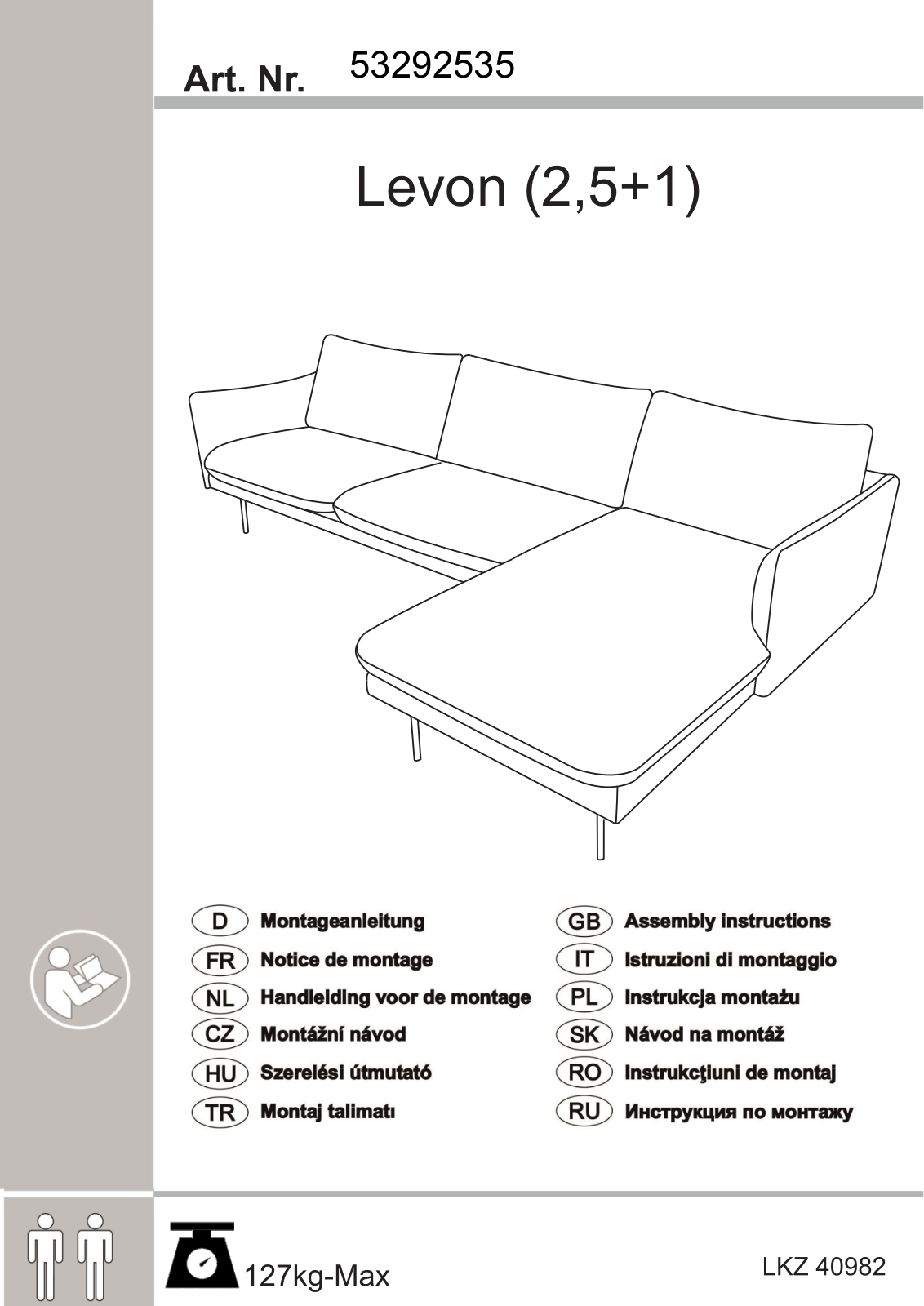 Levon 53292535 Assembly instructions - ManualMachine.com