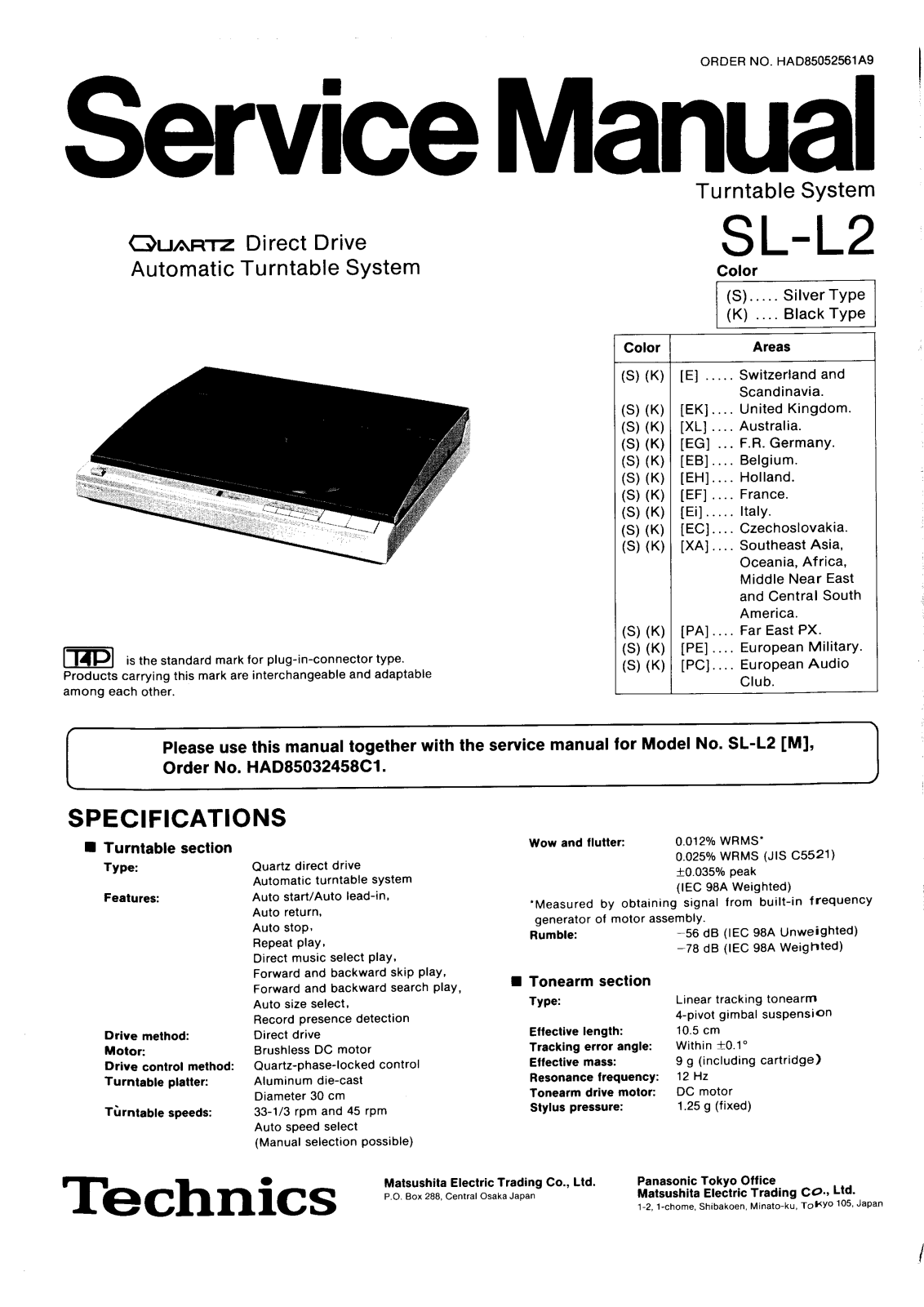 Technics SL-L2 Schematic