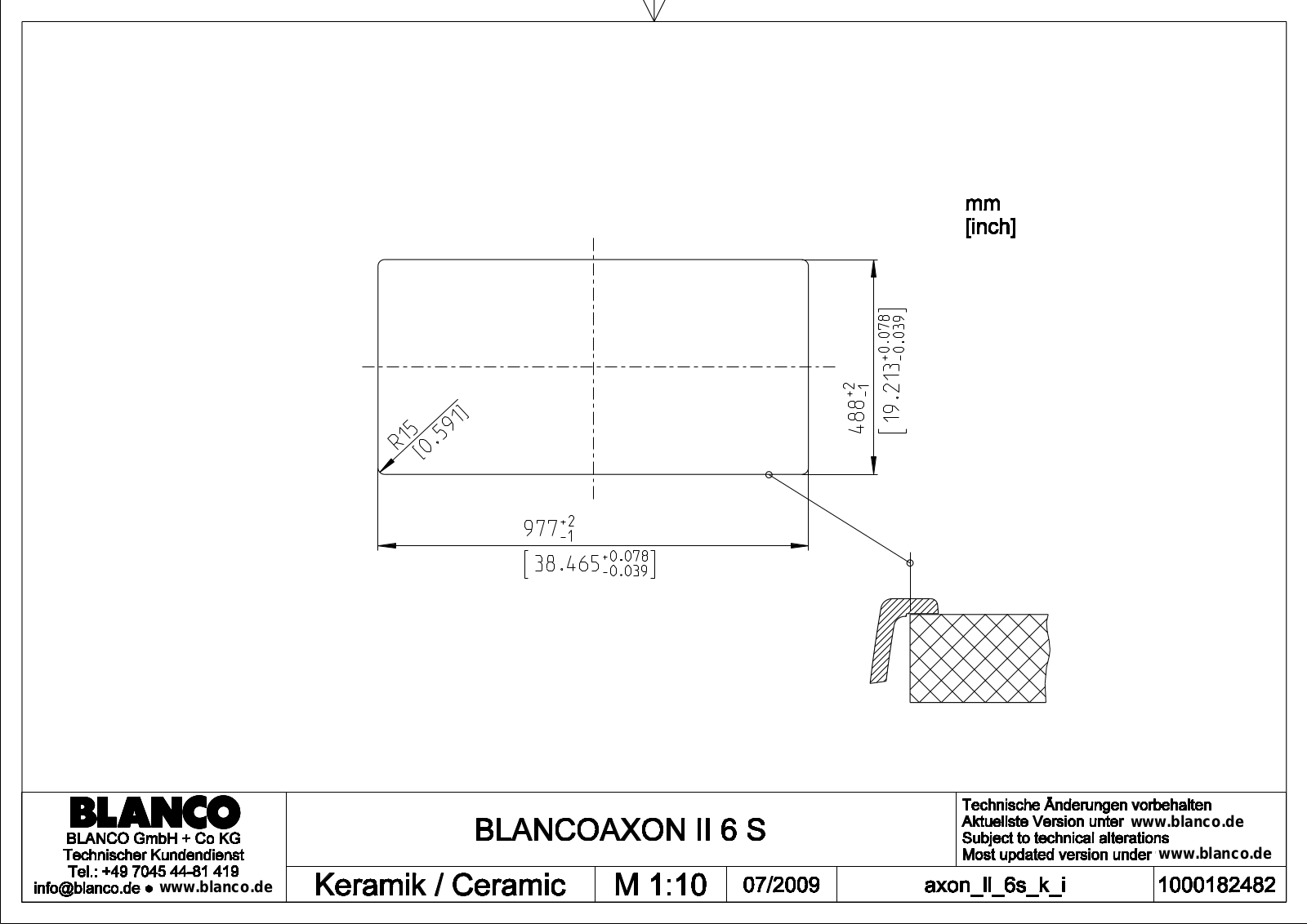 Blanco AXON II 6 S User Manual