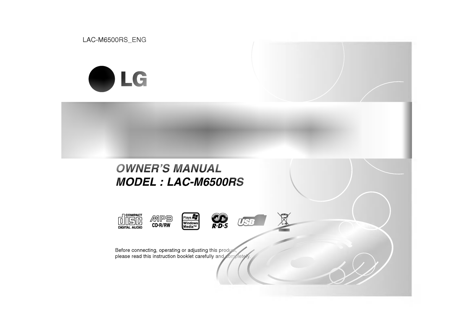 LG LAC-M6500RS User Manual