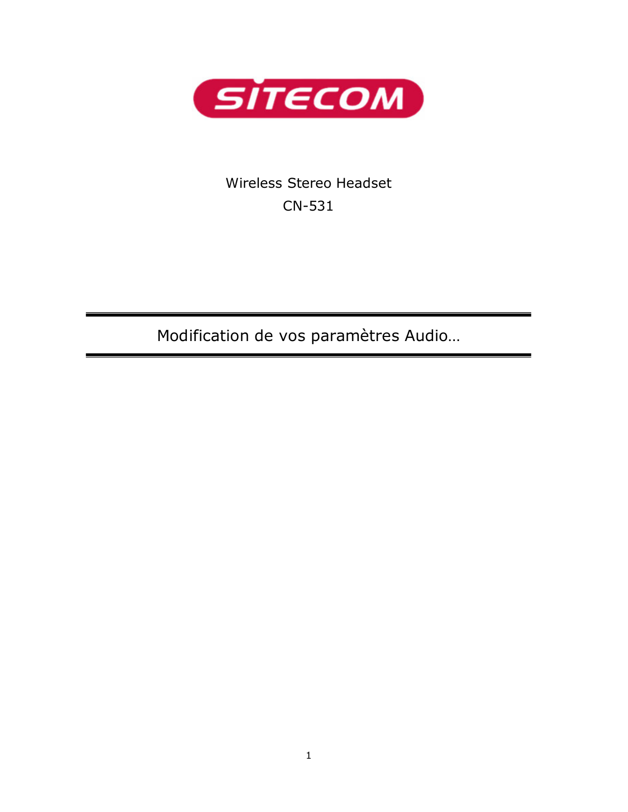 Sitecom CN531 User Manual