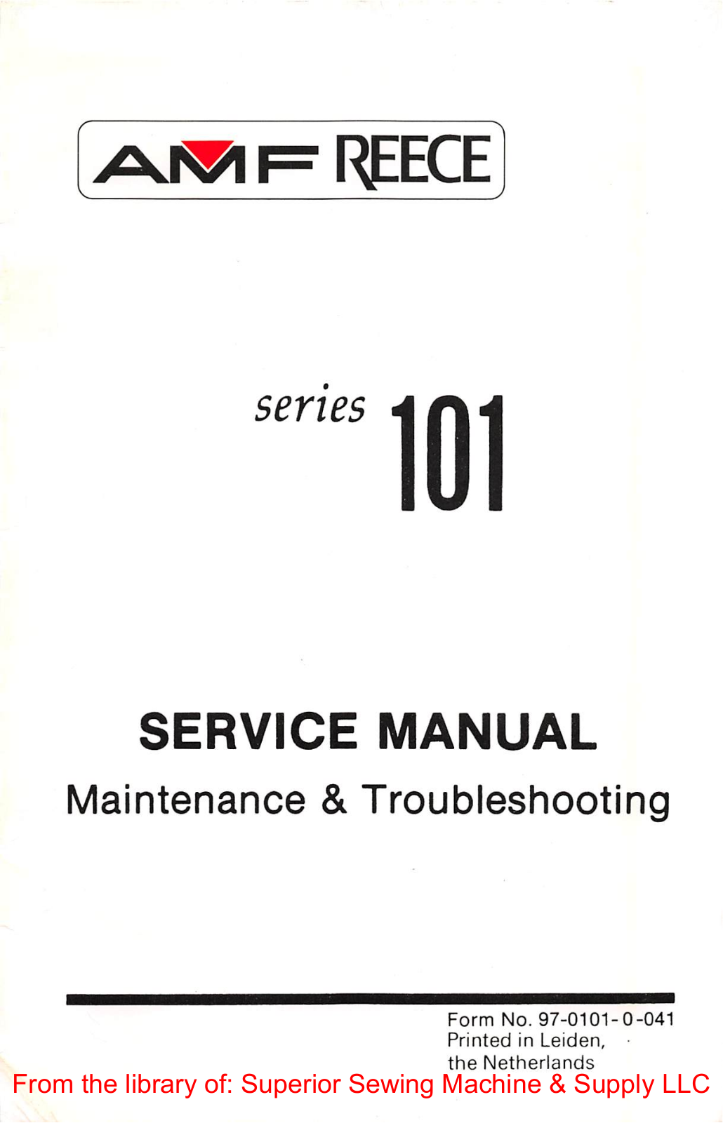 Reece 101 Service Manual
