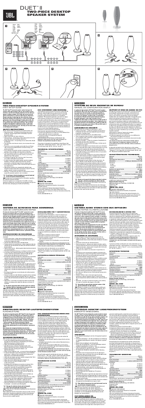 Jbl DUET2 User Manual