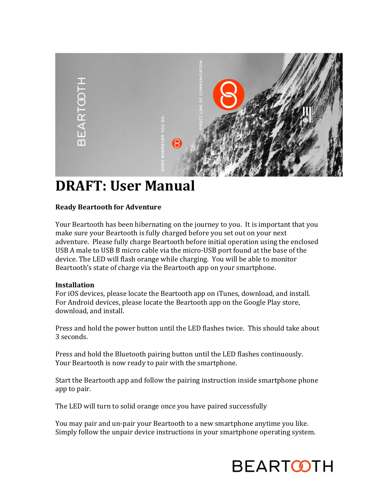 Beartooth Radio 007 User Manual