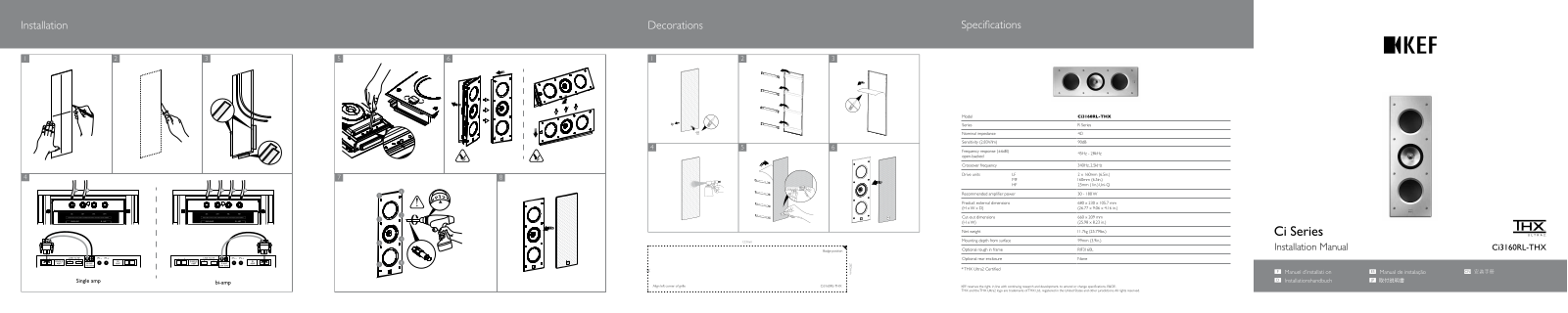 KEF Ci3160RL-THX User guide - ManualMachine.com