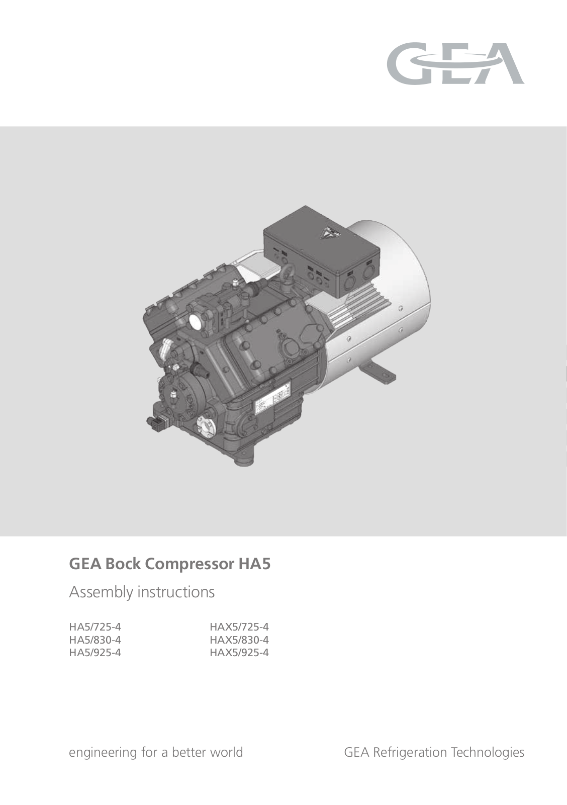 GEA Bock HA5 User Manual