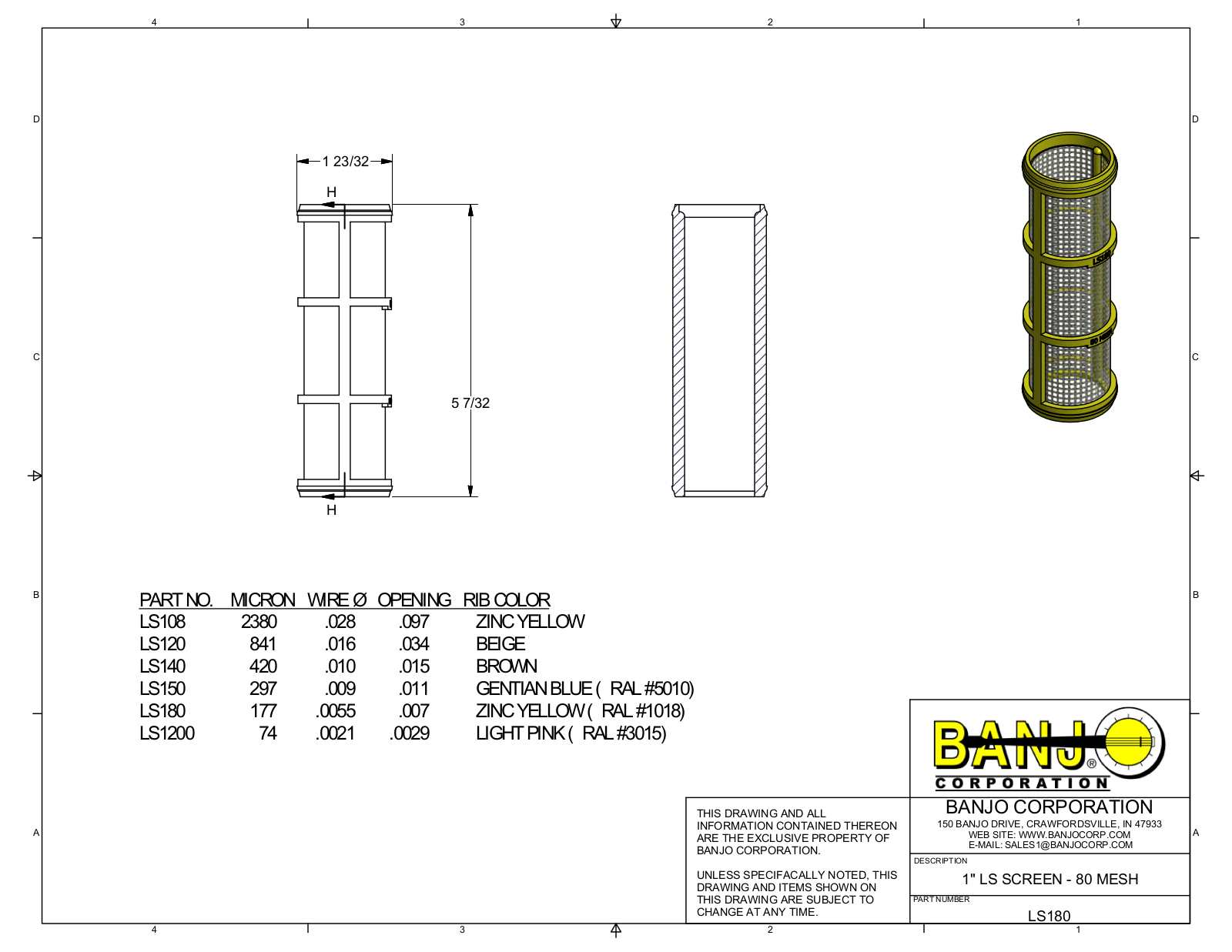 Banjo LS180 Drawing - ManualMachine.com