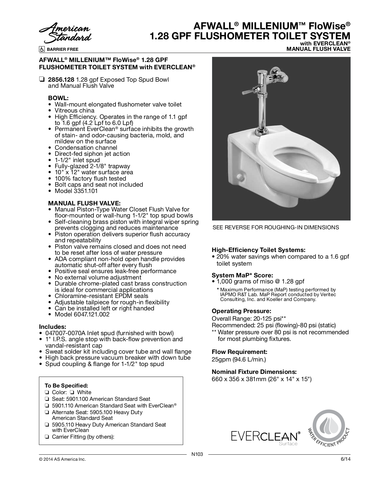 American Standard ASD9540 Specifications - ManualMachine.com