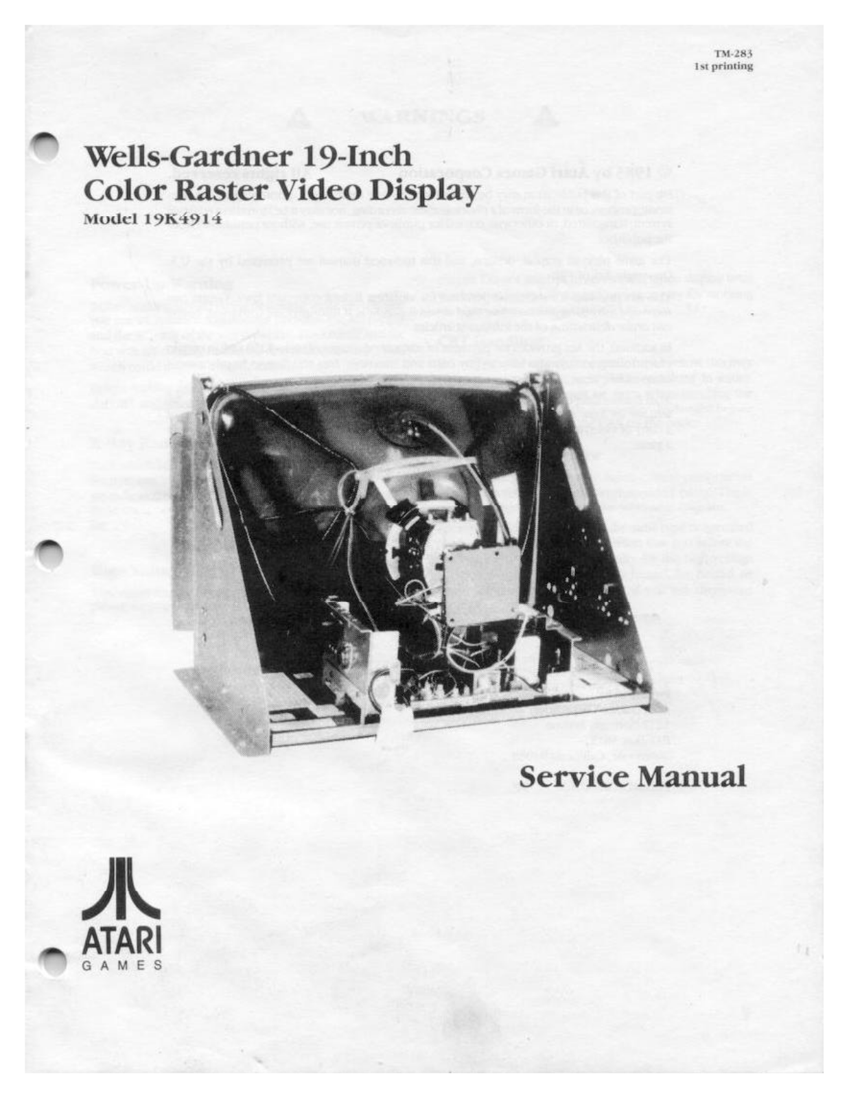 Wells-Gardner 19k4914 User Guide