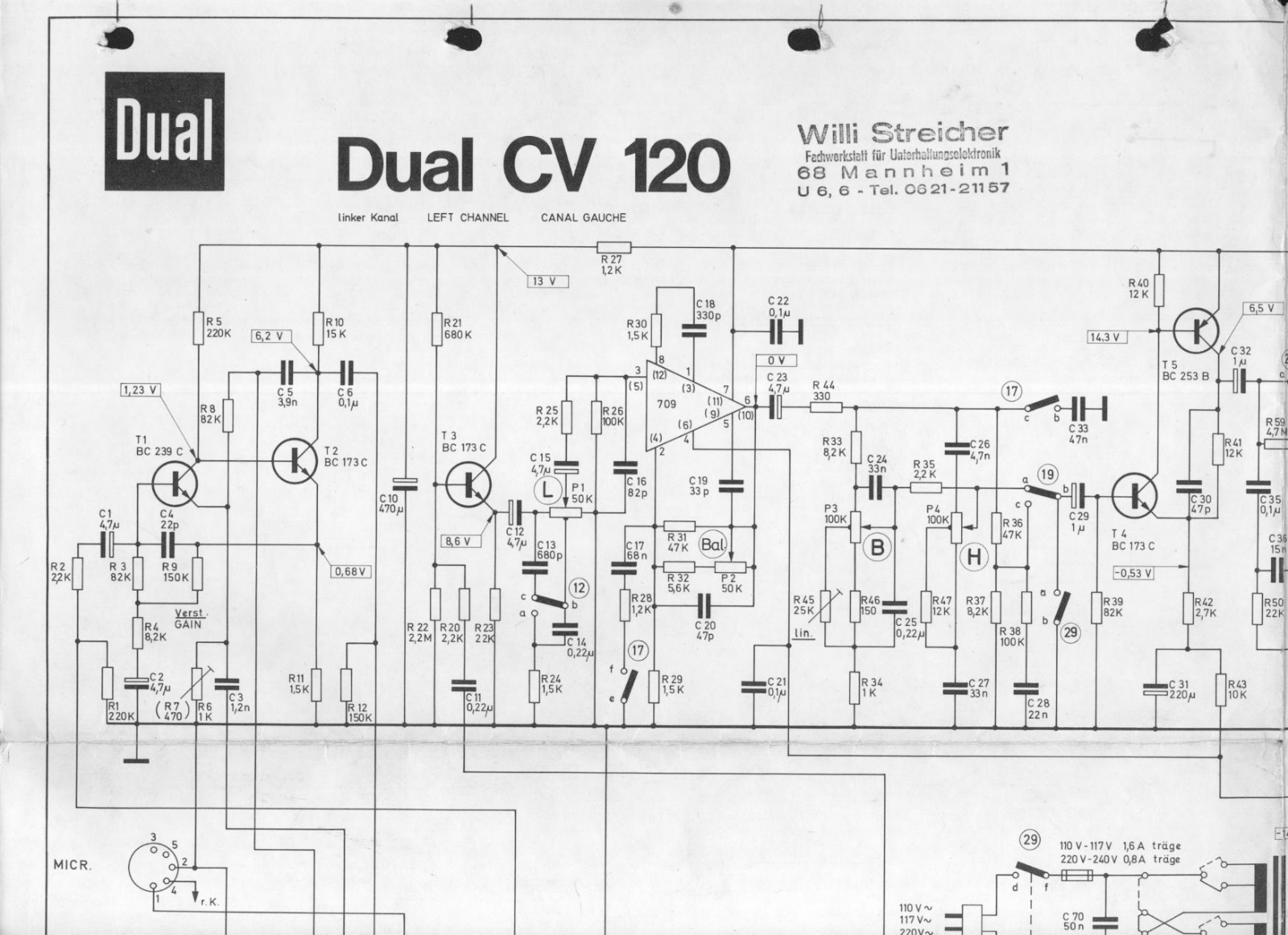 Dual CV-120 Service manual
