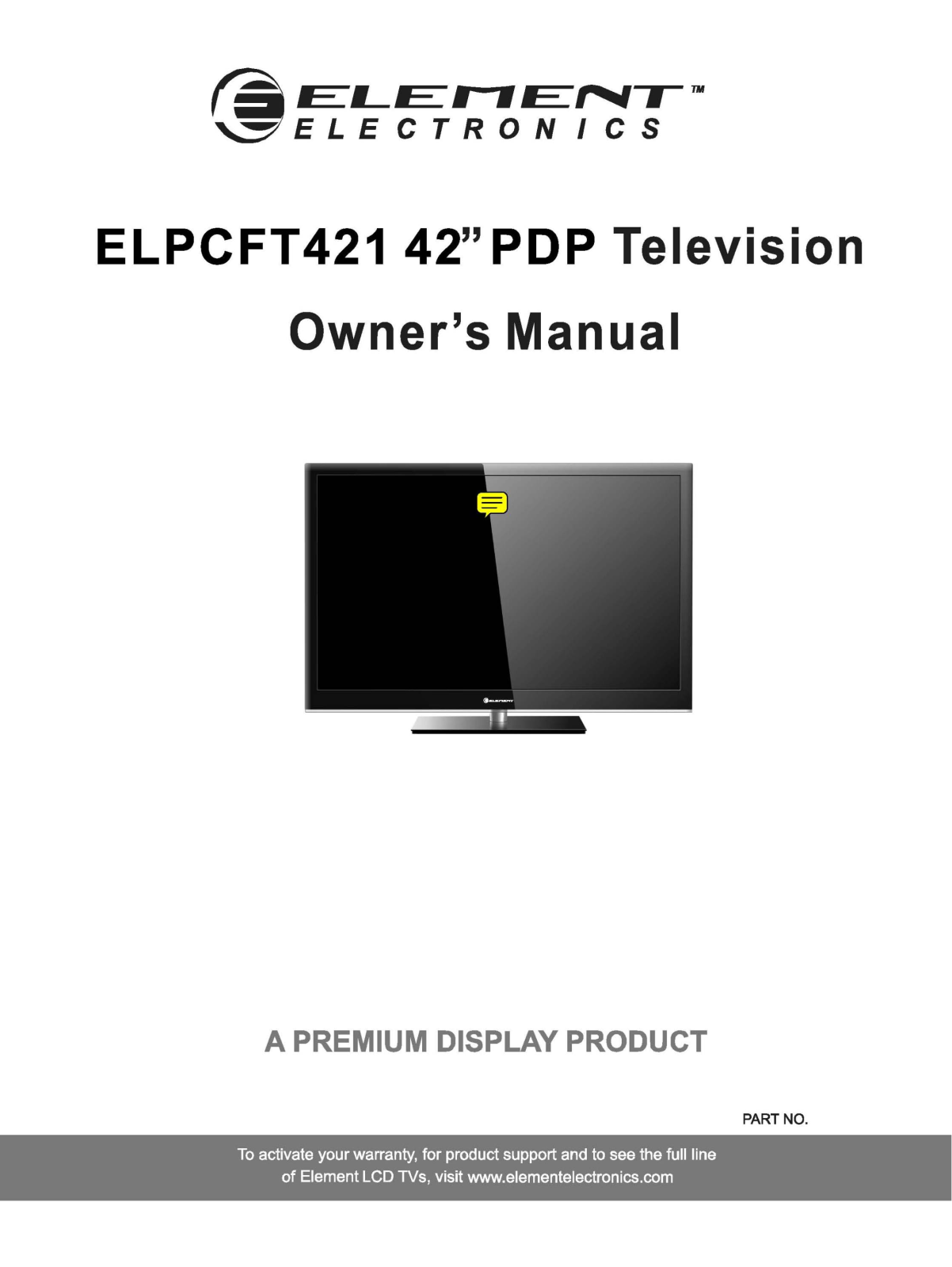 Hisense Electric PDPX0001 User Manual