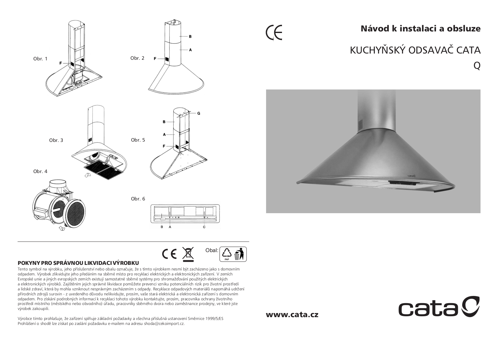 CATA Q 600, Q 900 User Manual