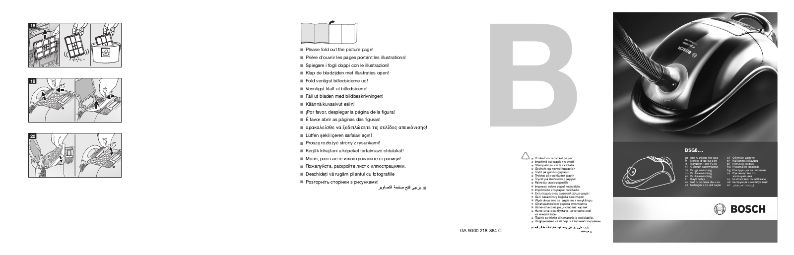 Bosch BSG 81623 User Manual
