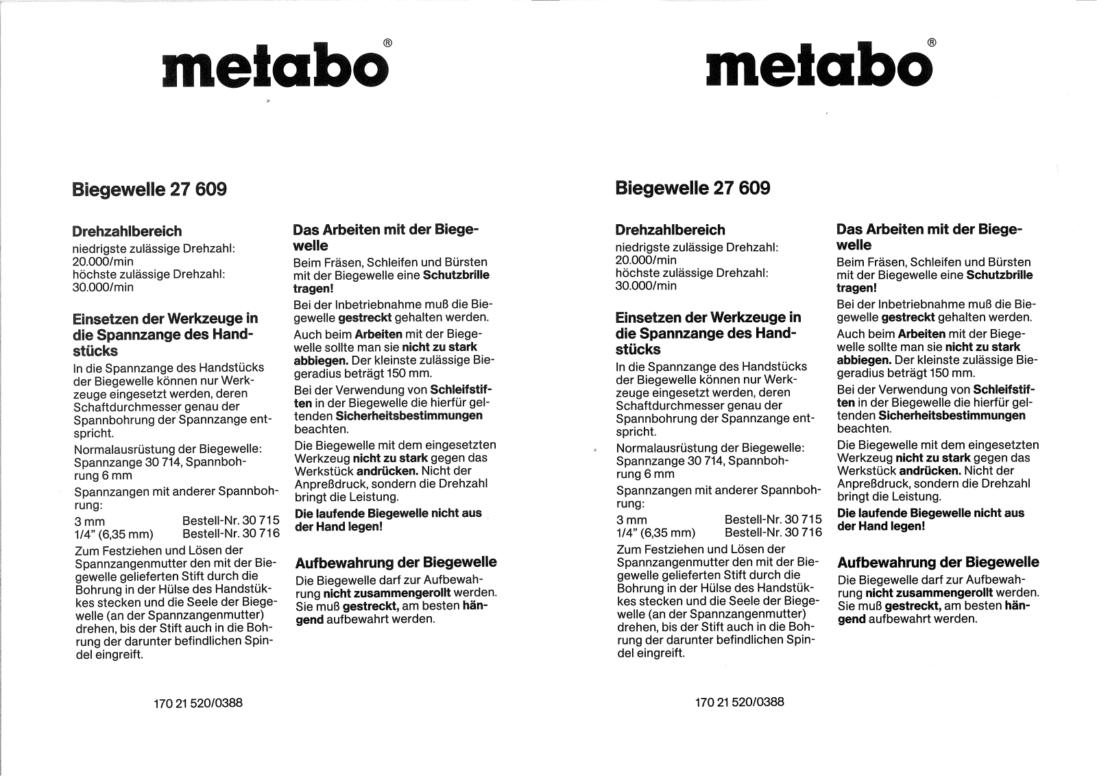Metabo 27 609 User guide - ManualMachine.com