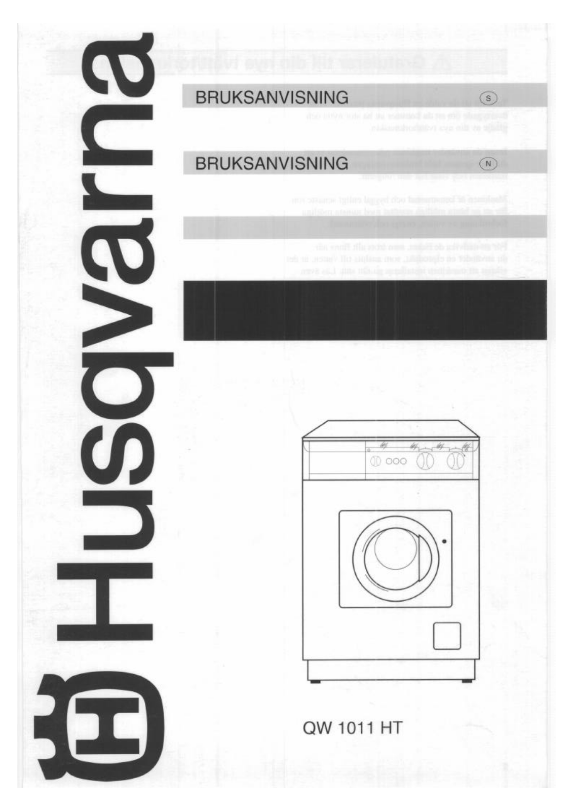 Husqvarna QW1011HT User Manual