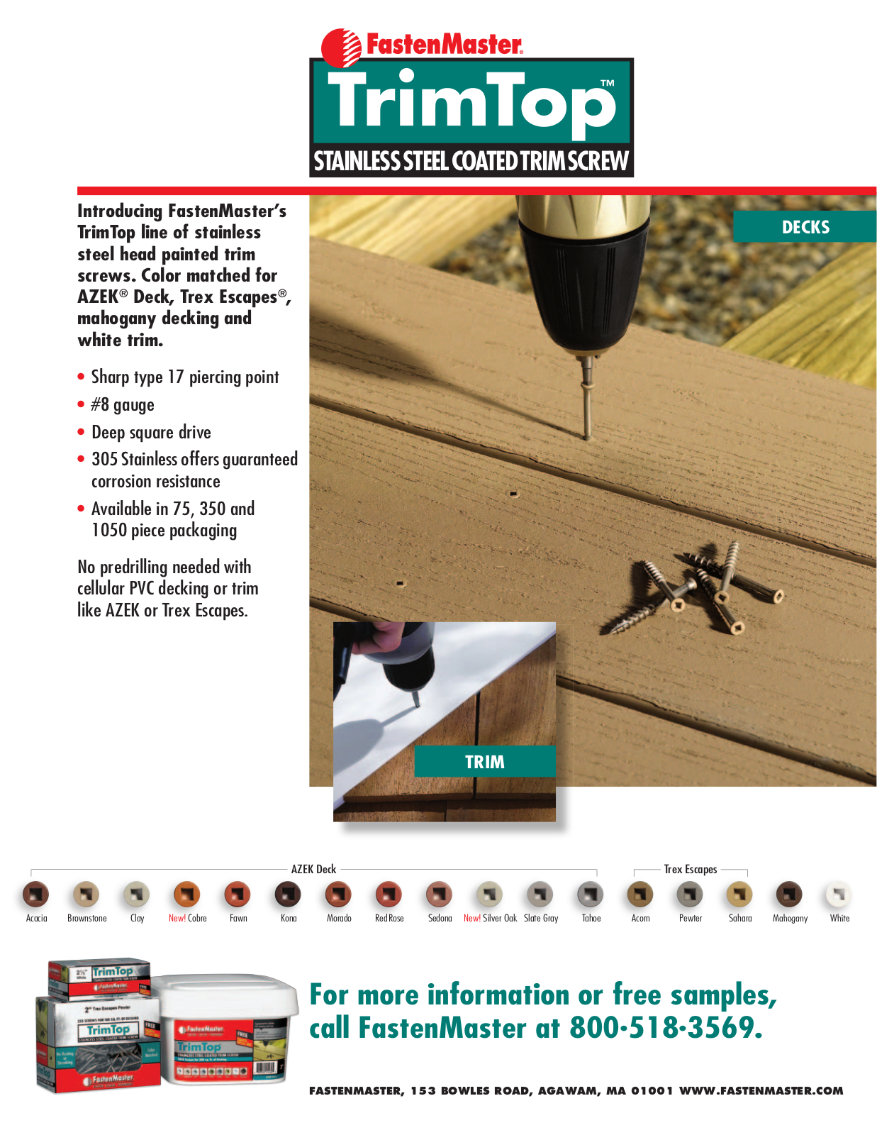 FastenMaster TrimTop User Manual