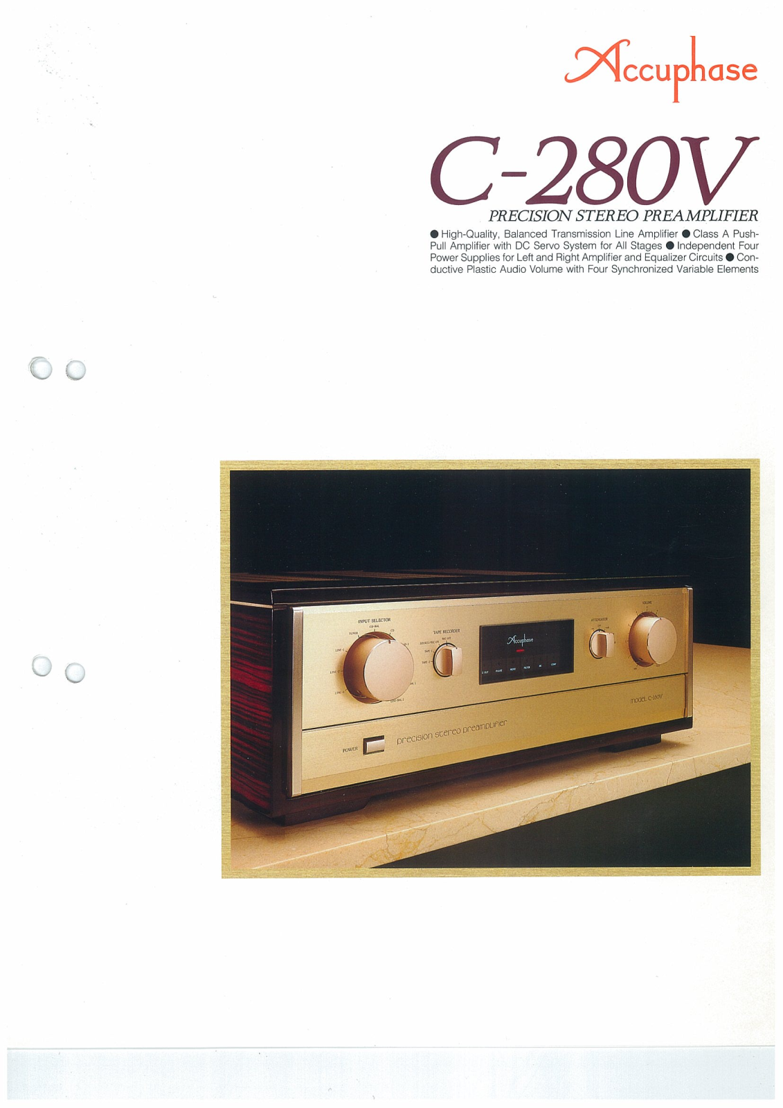 Accuphase C-280-V Brochure