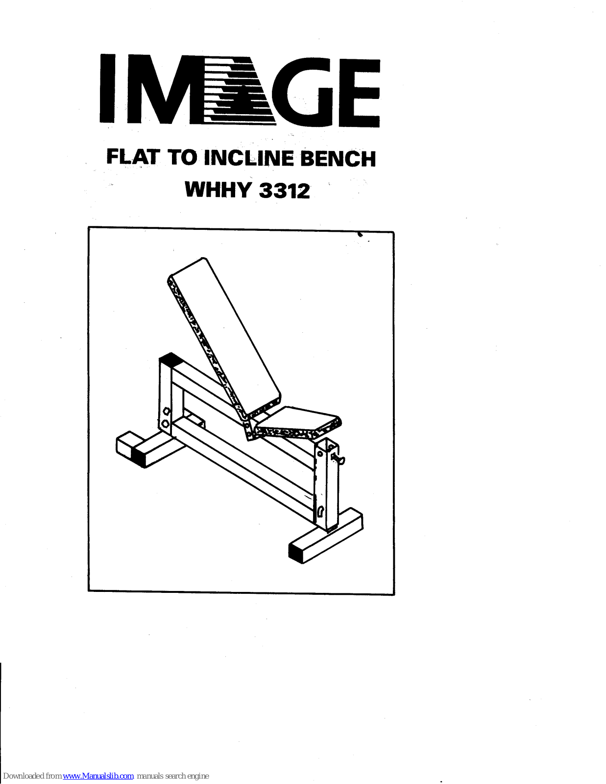 Image Im3312flat To Incline Bnch, WHHY 3312 User Manual