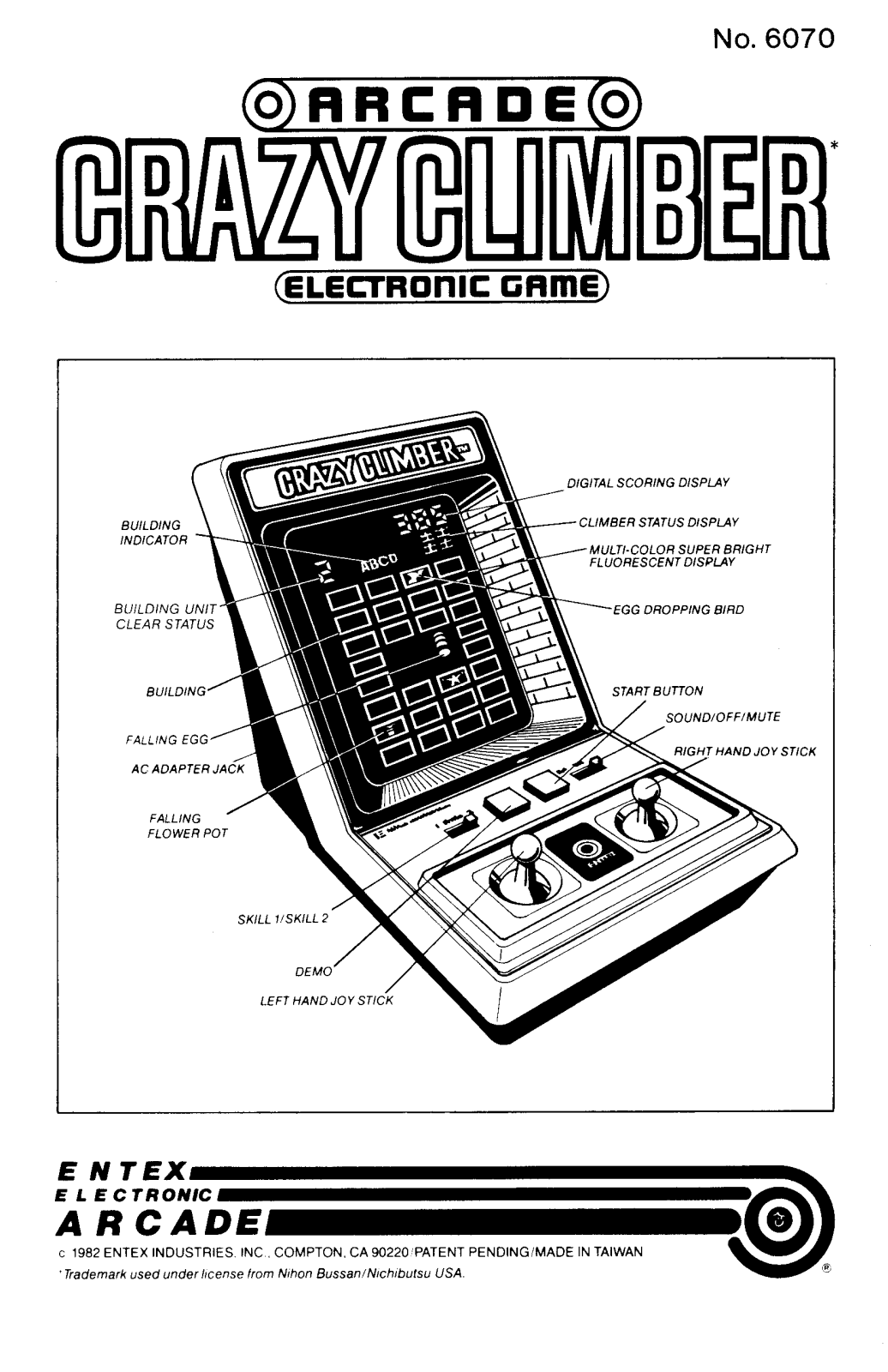 Entex Crazy Climber User Guide