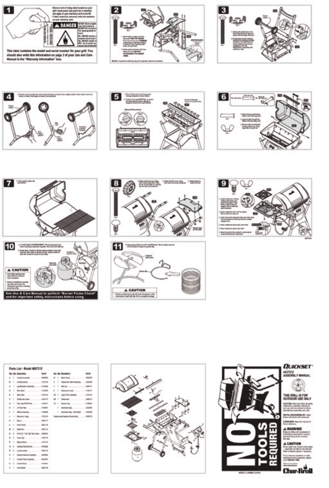 Charbroil 4637212 Owner's Manual