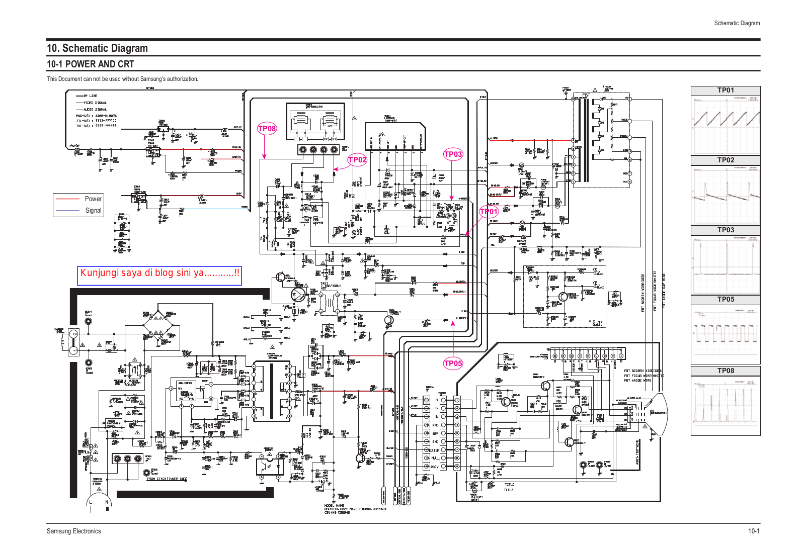 Samsung CB-21K40ML Schematic