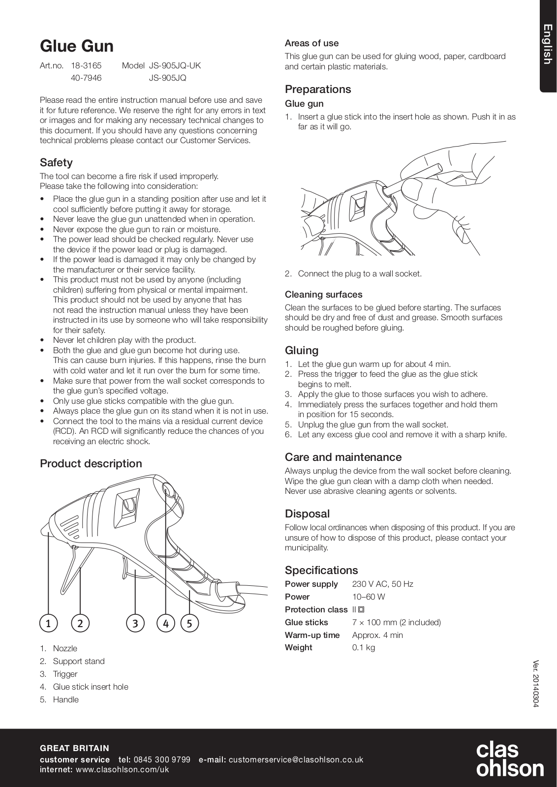 Clas Ohlson JS-905JQ User Manual