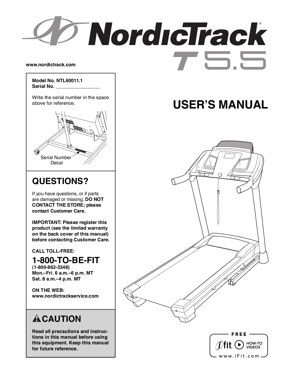 NordicTrack NTL600111 Owner's Manual