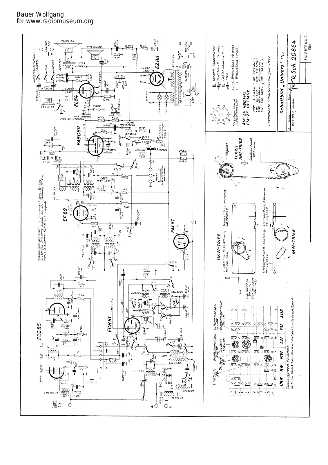 Radiomuseum FCC85 Plan