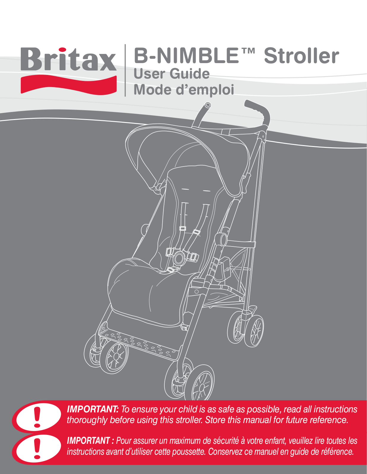 Britax B-NIMBLE Stroller User Manual