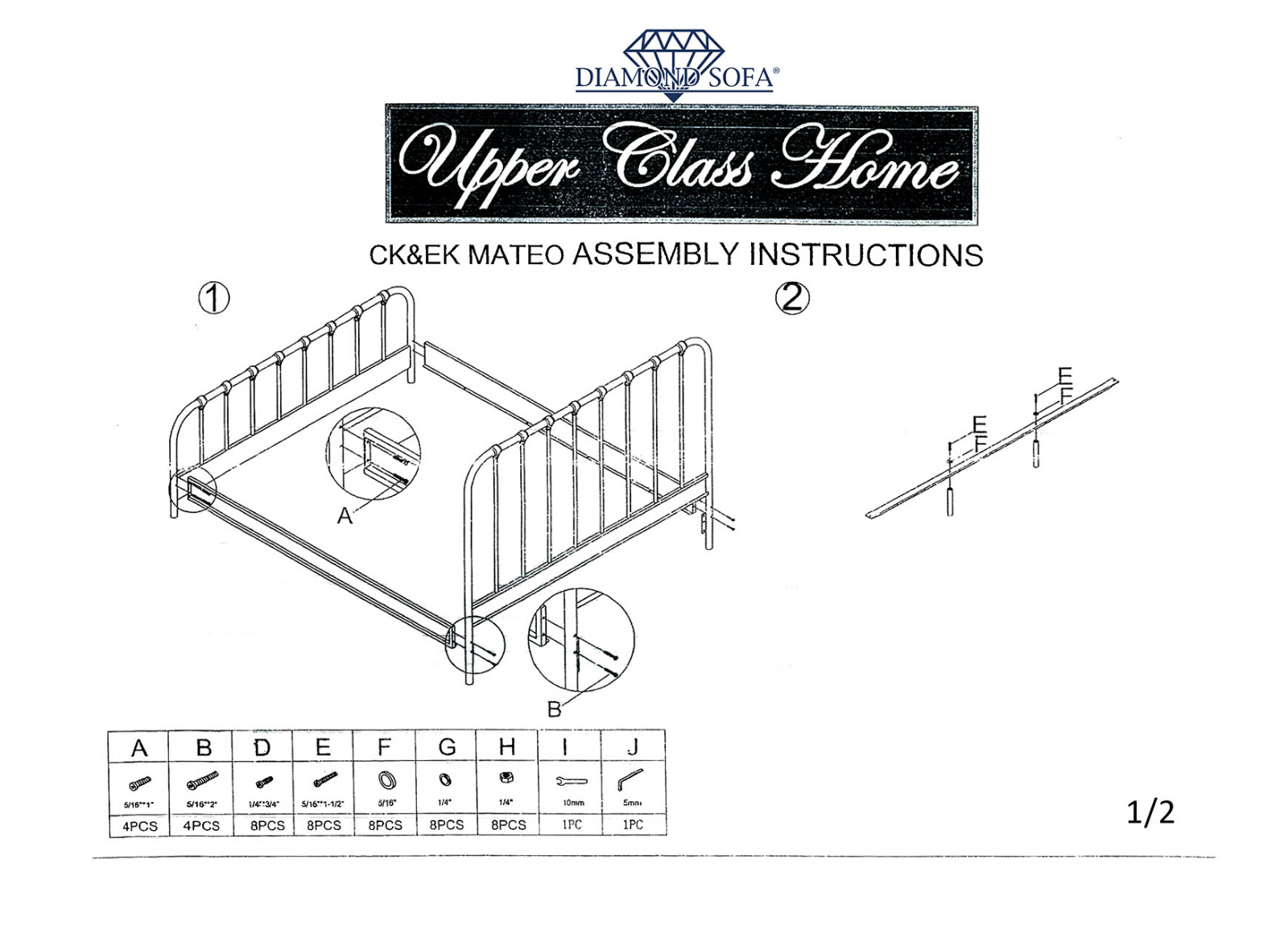 Diamond Sofa DSF1931 Installation & Assembly - ManualMachine.com