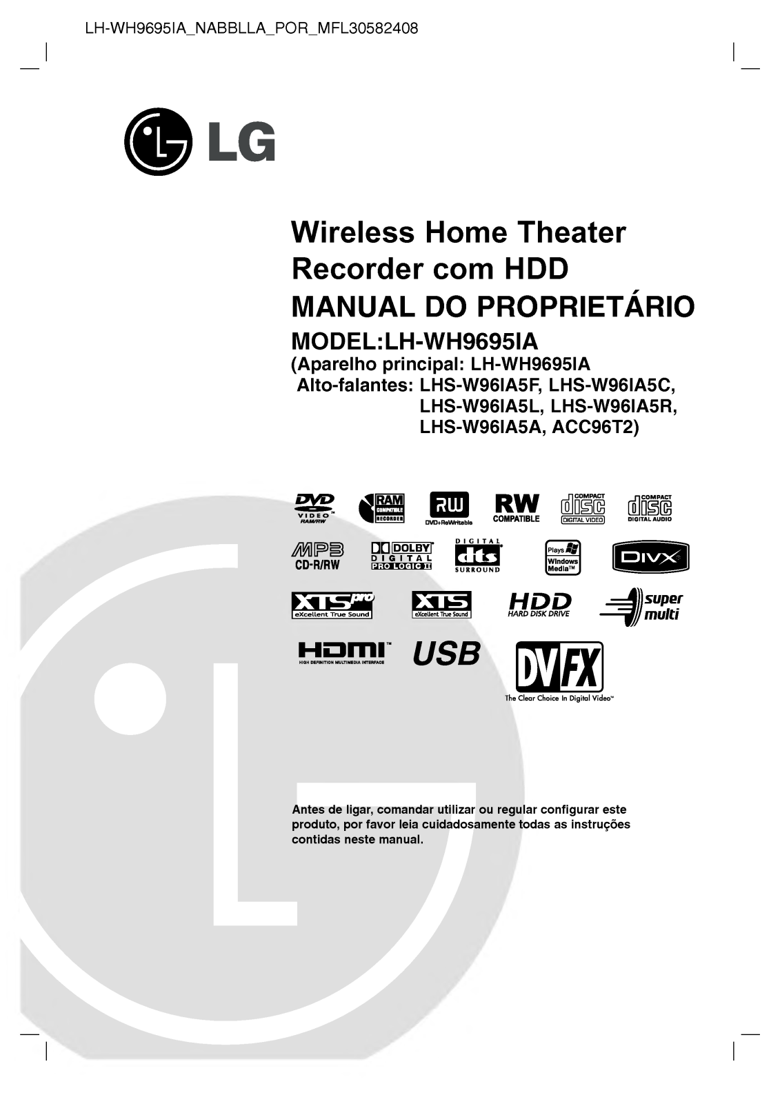 Lg LH-WH9695IA User Manual