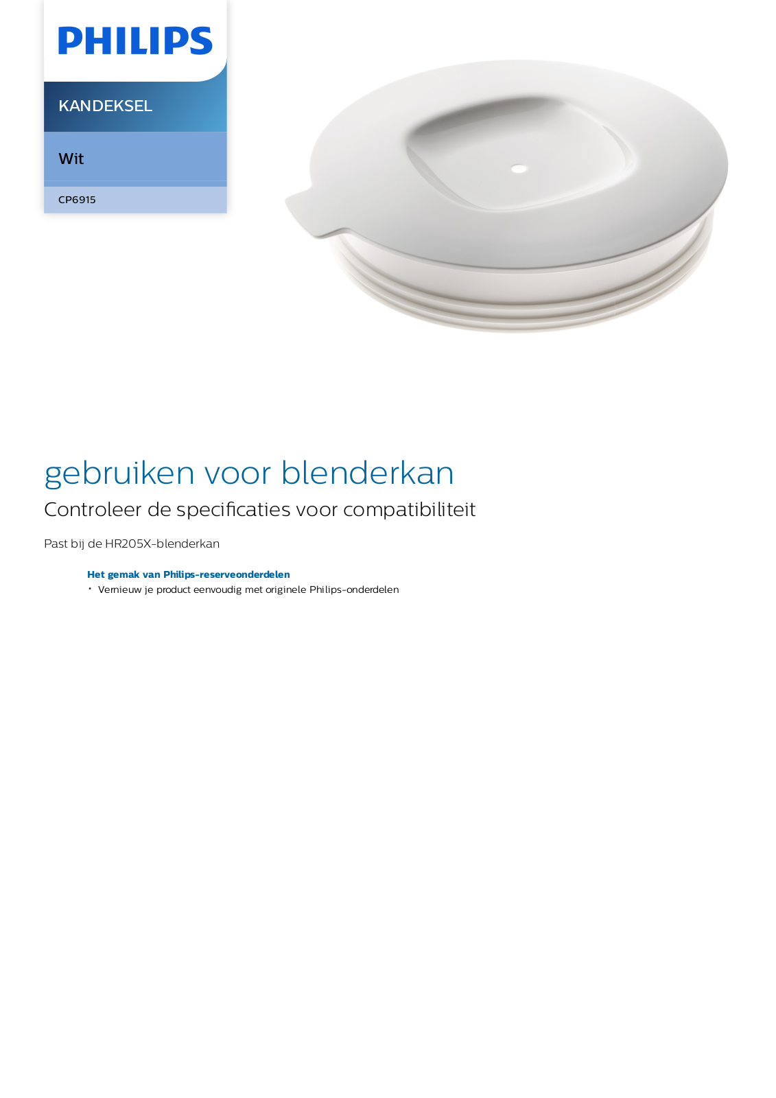 Philips CP6915/01 Leaflet - ManualMachine.com
