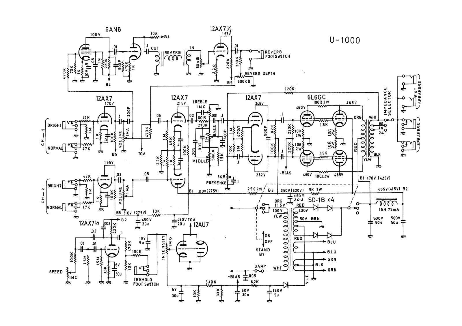 Unicord u 1000 schematic