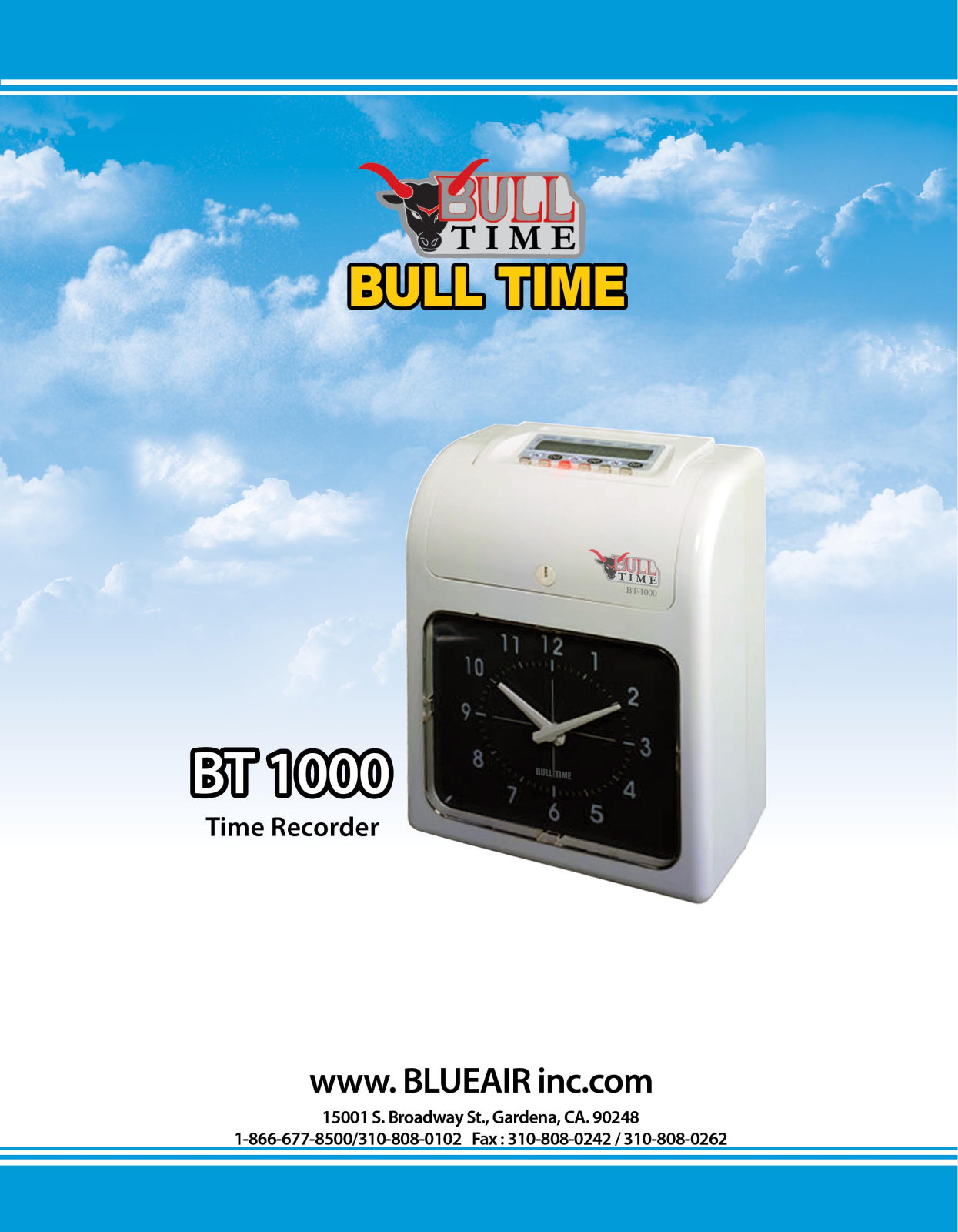 Blue Air BT1000 User Manual