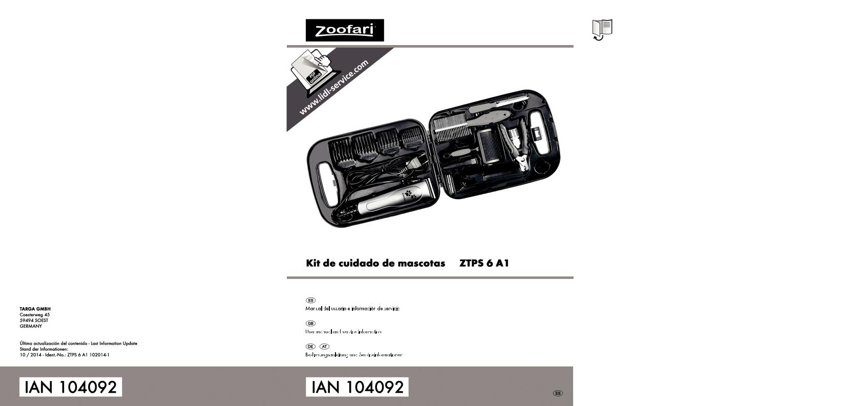 Zoofari ZTPS 6 A1 User Manual