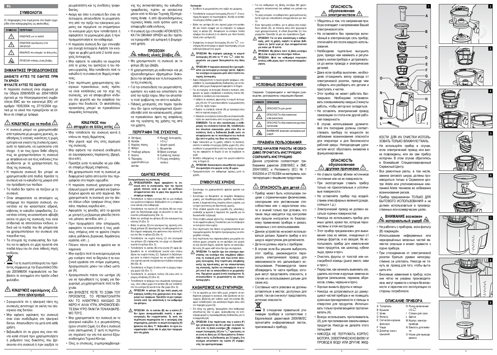 Ariete 168 User Manual