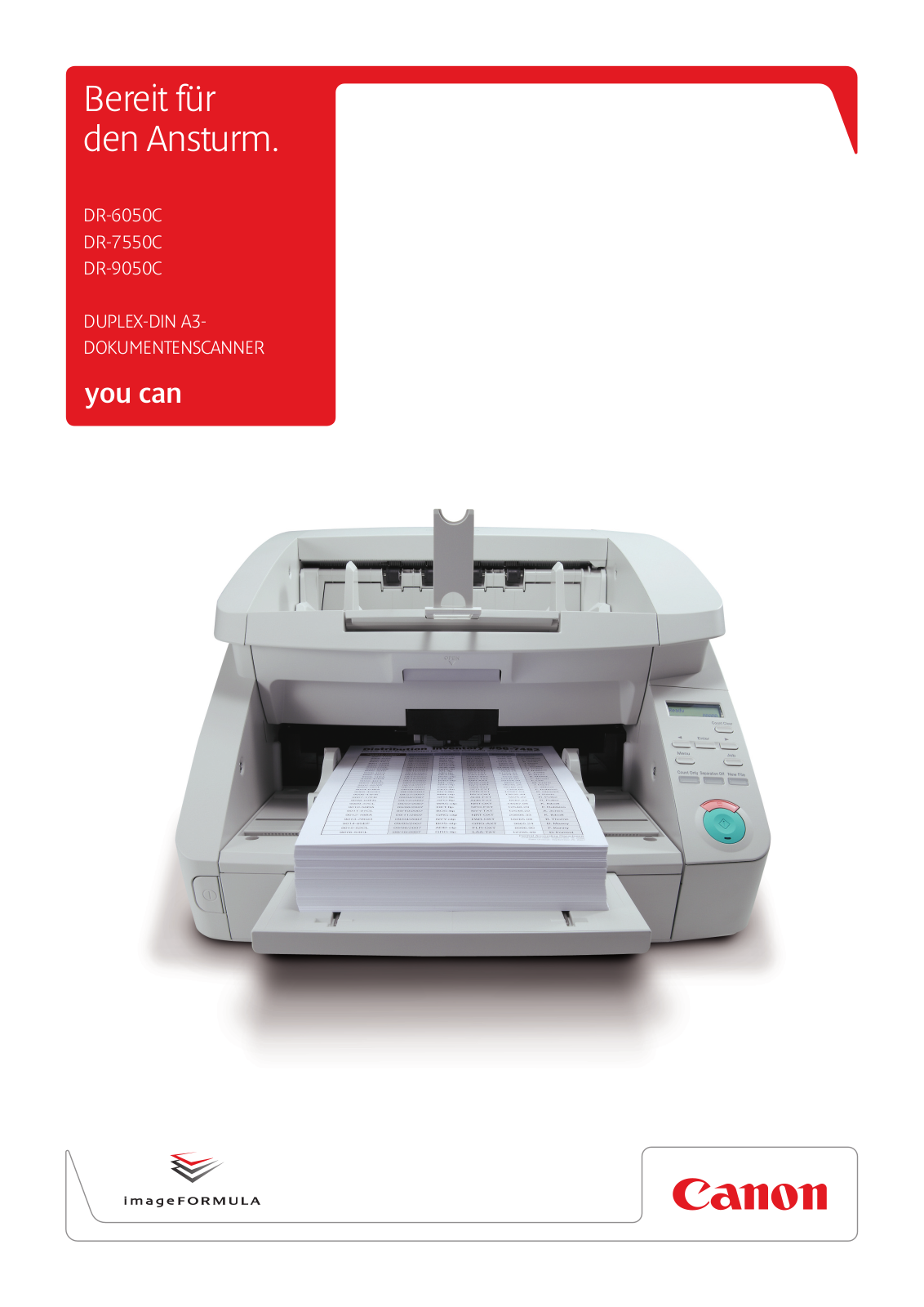 Canon DR-6050C, DR-7550C, DR-9050C BROCHURE