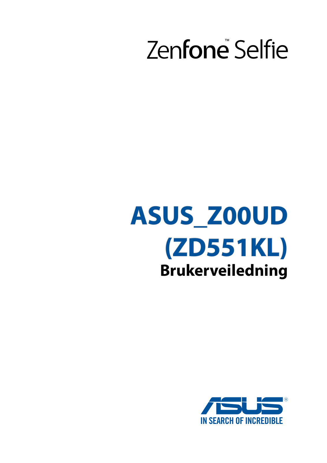 Asus ZD551KL E-Manual