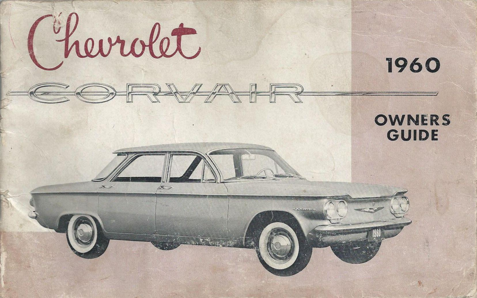 Chevrolet Corvair 1960 Operating Instructions