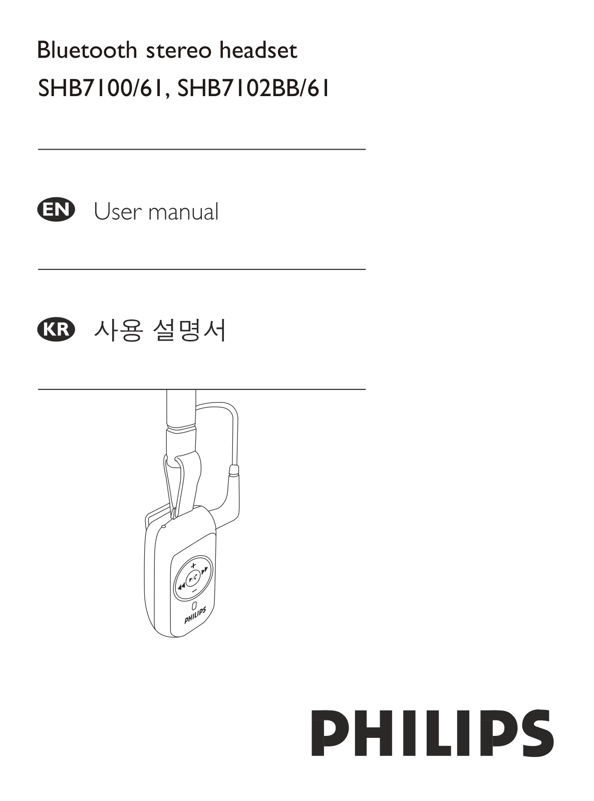 Philips SHB7100, SHB7102BB User Manual