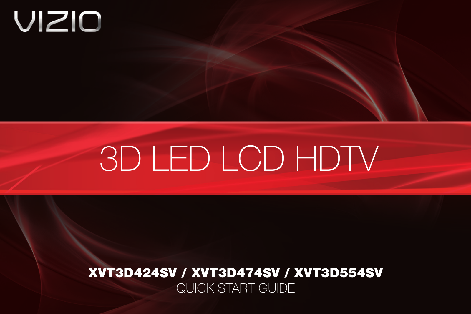 Vizio XVT3D554SV, XVT3D424SV, XVT3D474SV User Manual