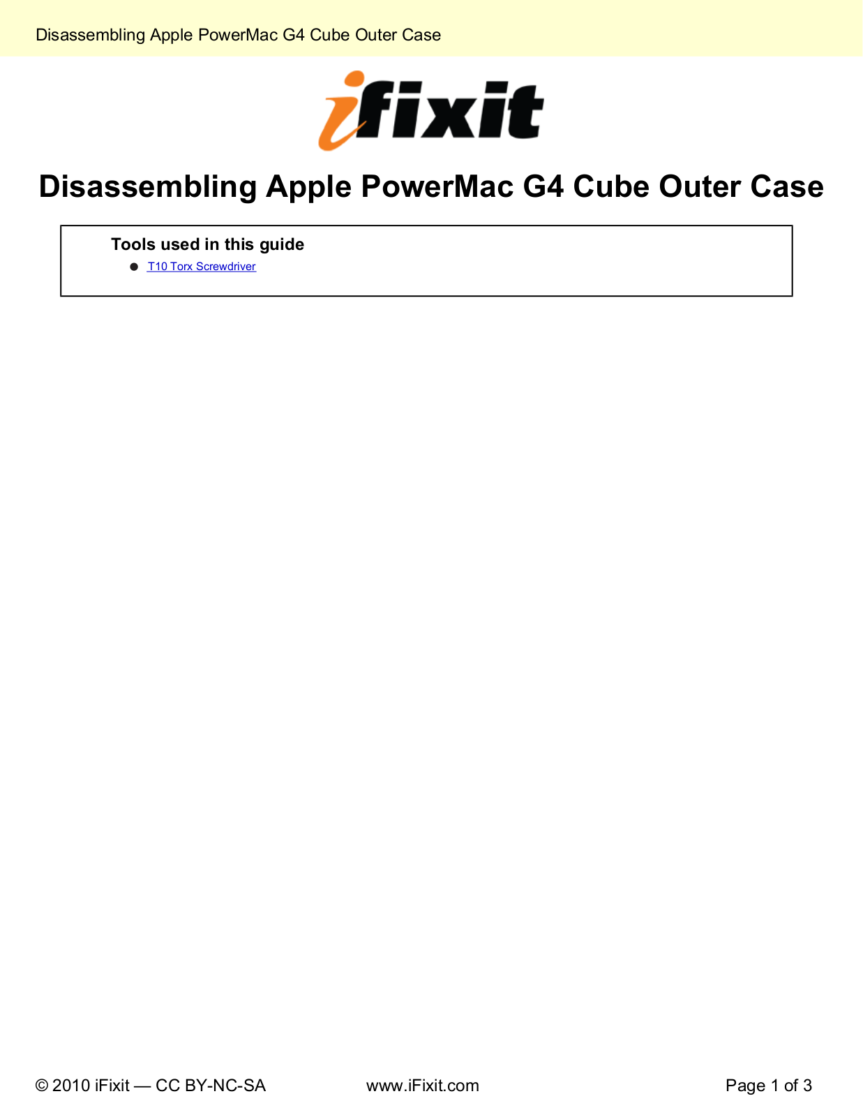 apple Disassembling-Outer-Case-3365 Datasheet - ManualMachine.com