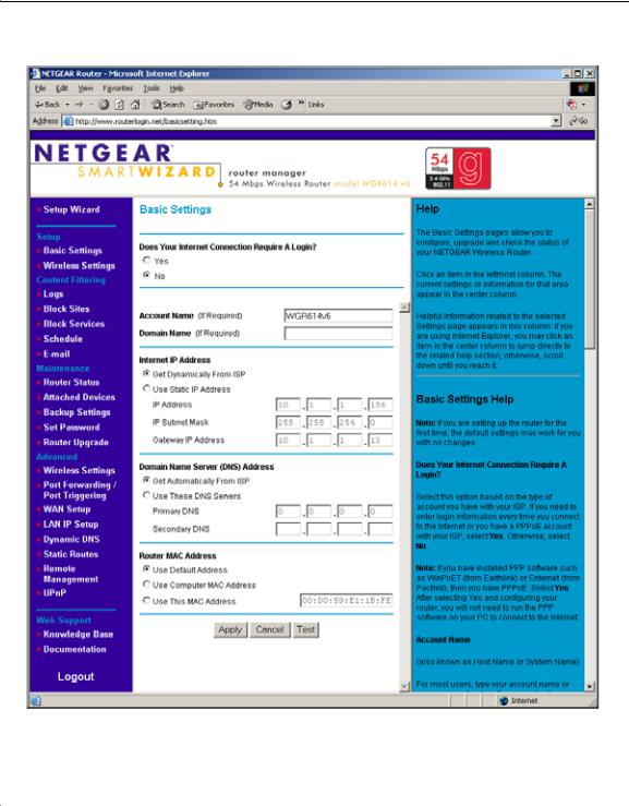 NETGEAR WGR614 v6 User Manual