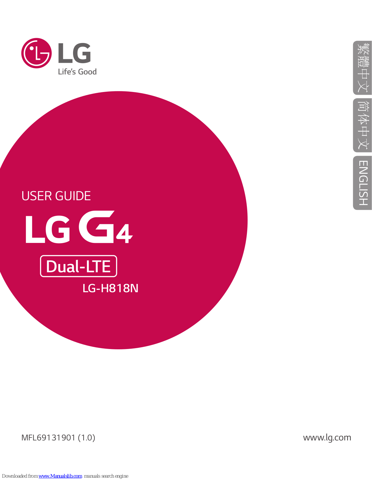 LG LG-H818N G4 Dual-LTE, G4 Stylus, G4 Stylus H630D User Manual