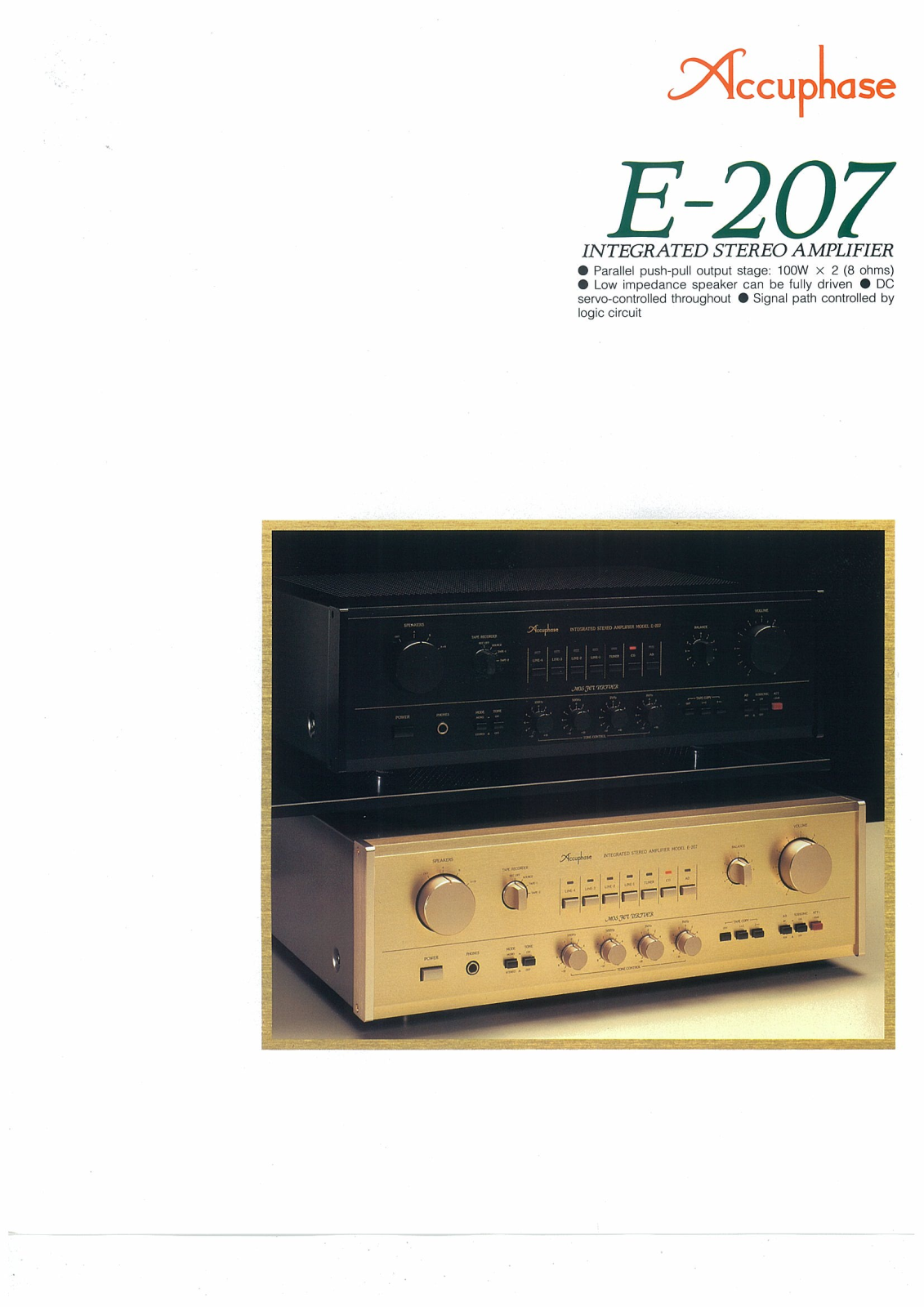 Accuphase E-207 Brochure