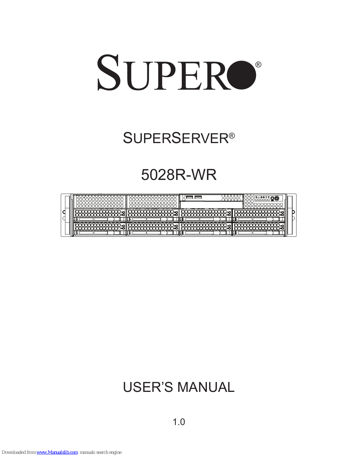 Supero SuperServer 5028R-WR User Manual