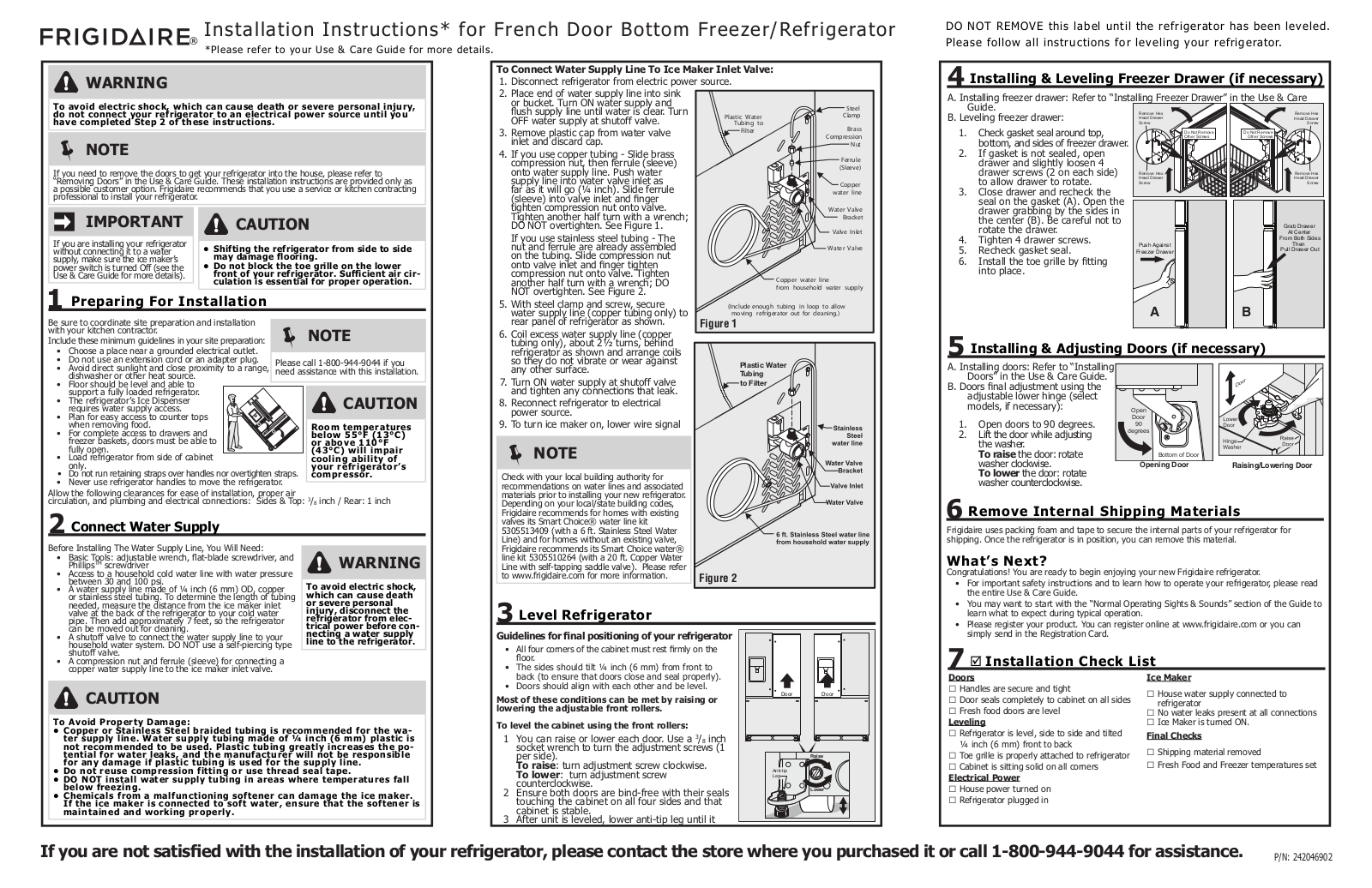 FRIGIDAIRE FGUB2642LF User Manual