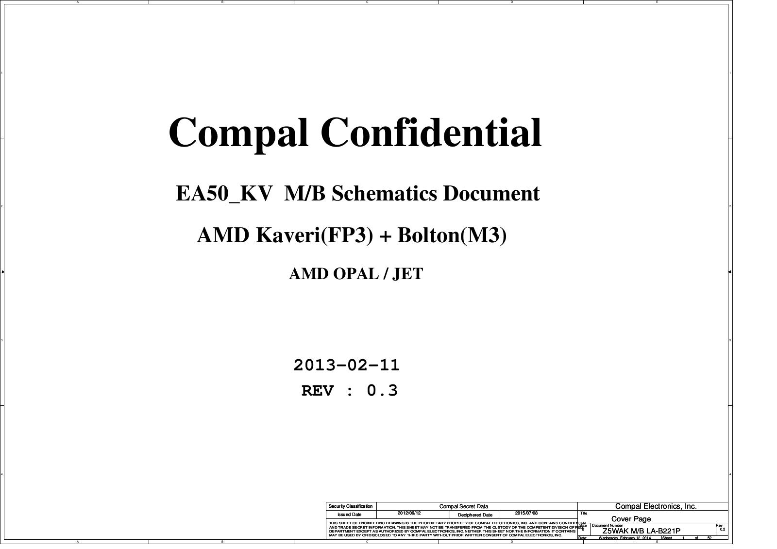 Acer ASPIRE E5-551G Schematics